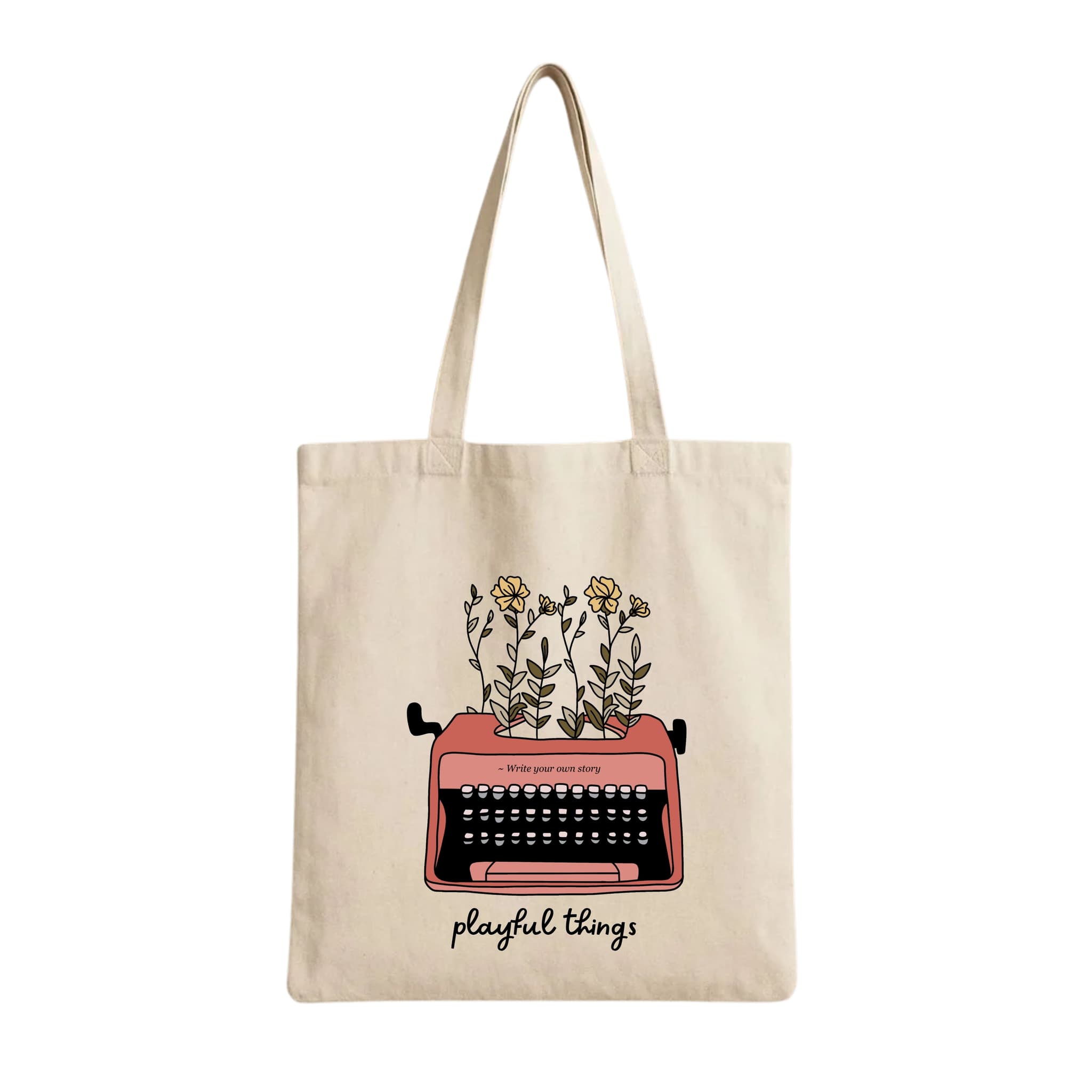 Tote Bags (Playful Things Typewriter) 230 GSM Cotton Bags