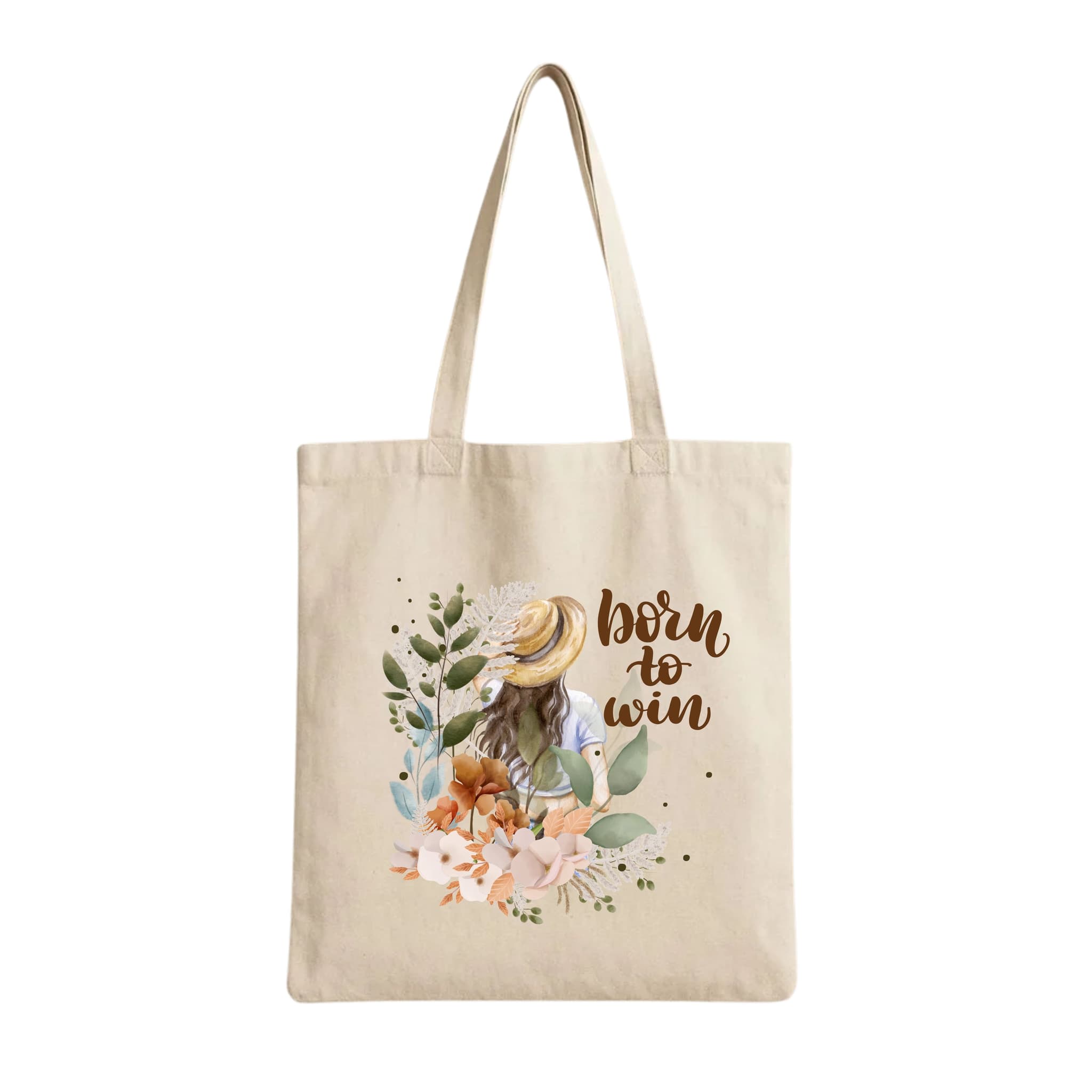 Tote Bags (Born to Win) 230 GSM Cotton Bags