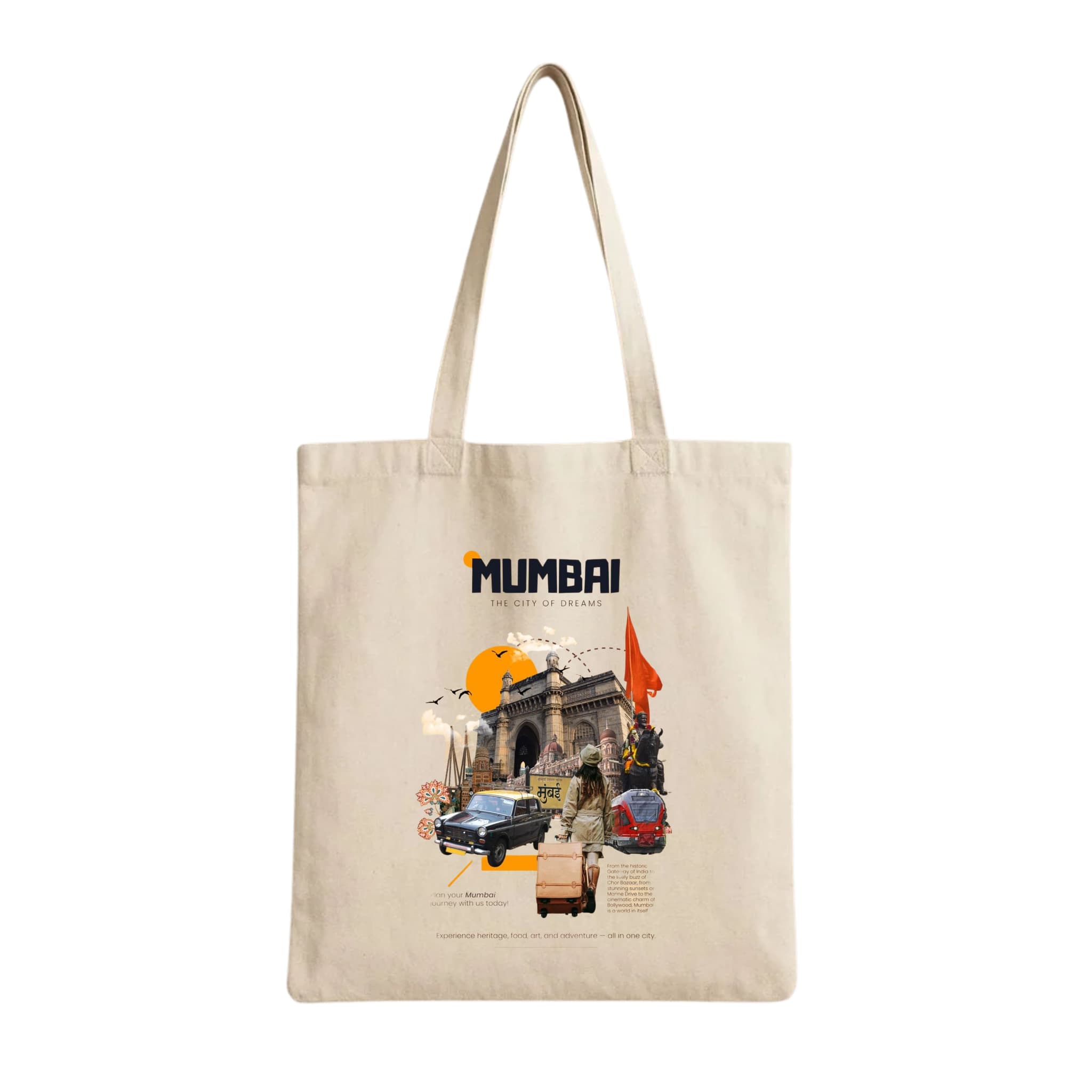 Tote Bags (Mumbai The City of Dreams) 230 GSM Cotton Bags