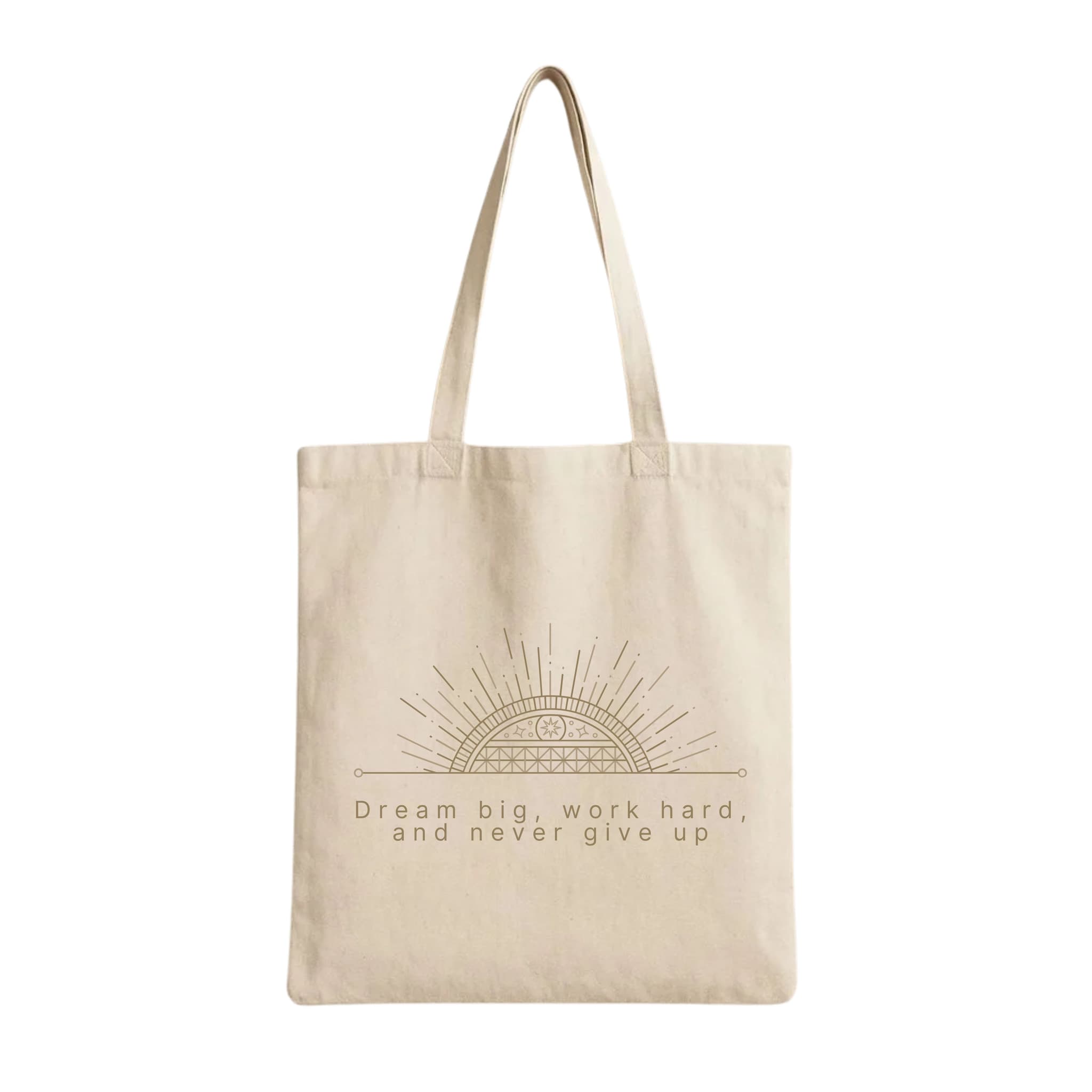 Tote Bags (Dream Big Work Hard Never Give Up) 230 GSM Cotton Bags