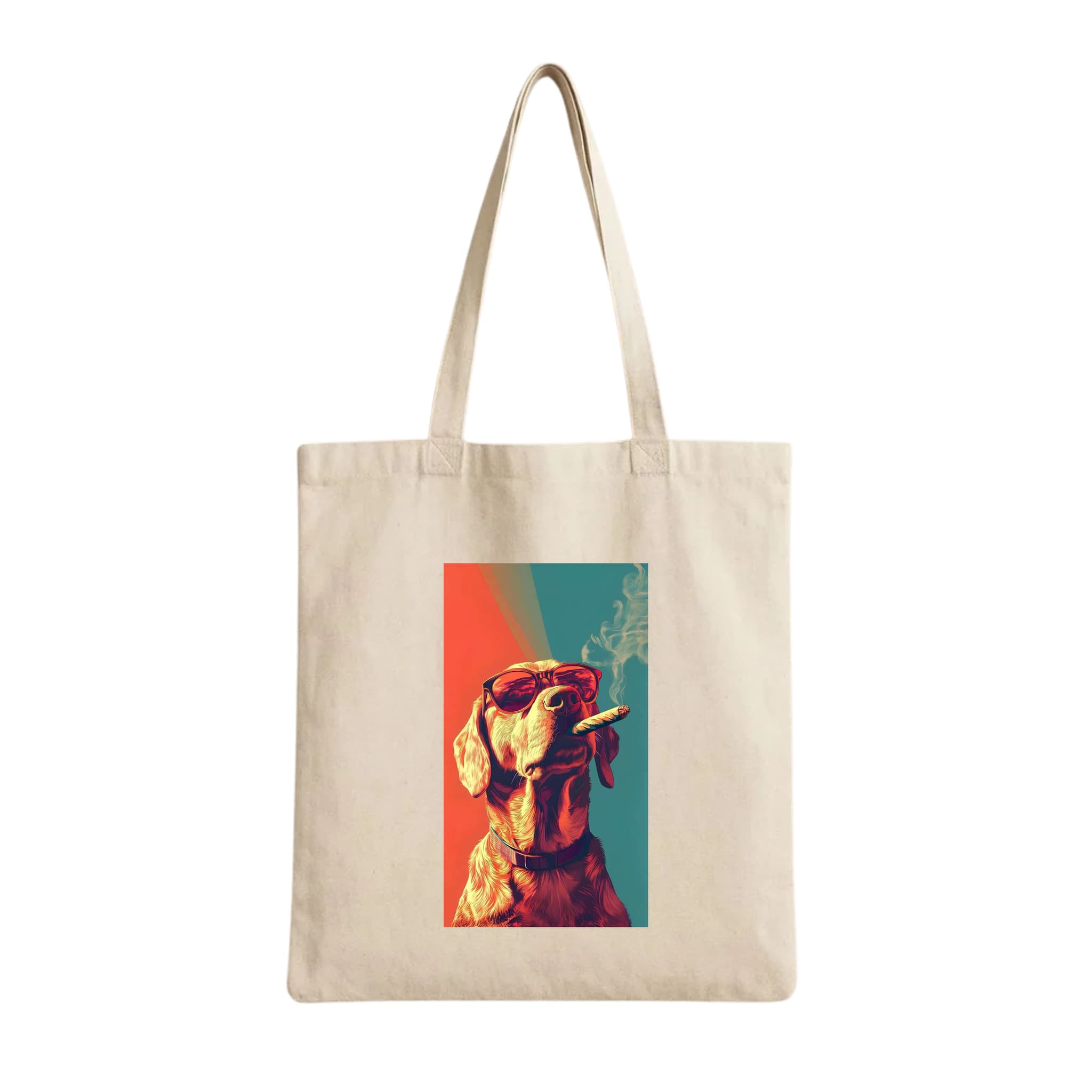 Tote Bags (Cool Dog Pop Art) 230 GSM Cotton Bags
